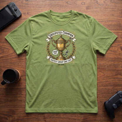 Group Chat Exit Champion T-Shirt - Lime