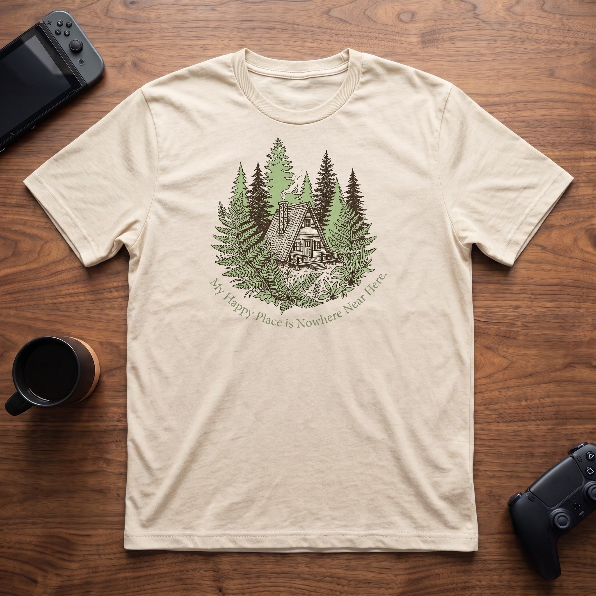 Happy Place T-Shirt - Natural