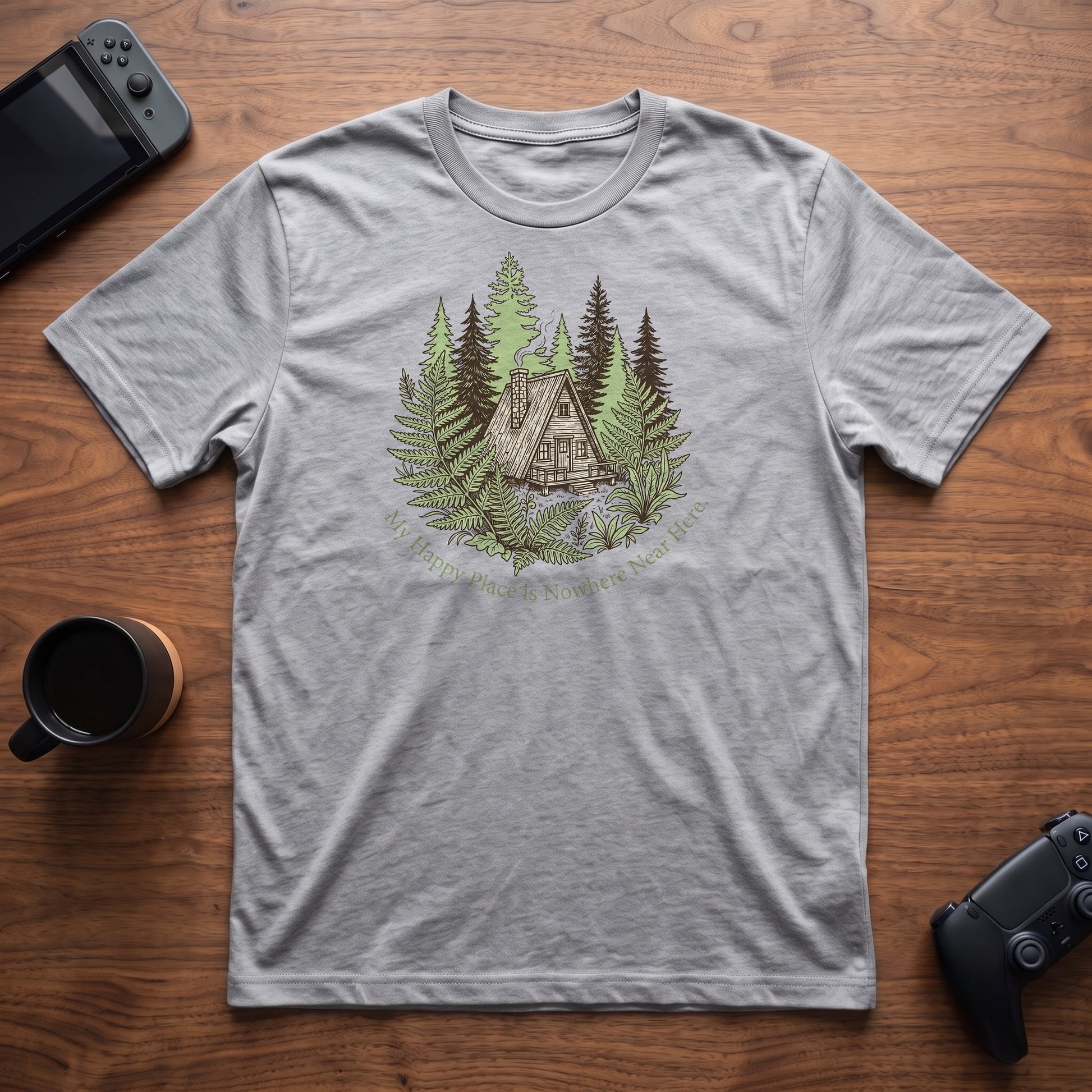Happy Place T-Shirt - Sport Grey