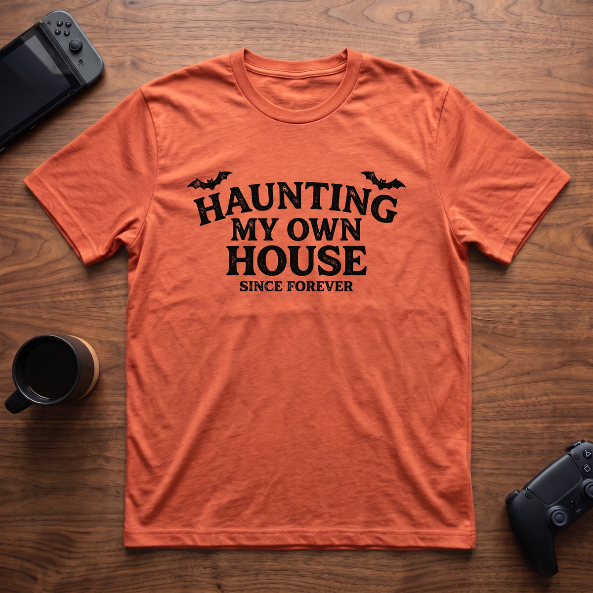 Haunting My Own House T-Shirt - Heather Orange