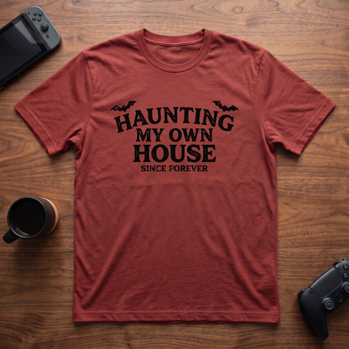 Haunting My Own House T-Shirt - Red