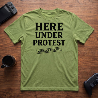 Here Under Protest T-Shirt - Lime