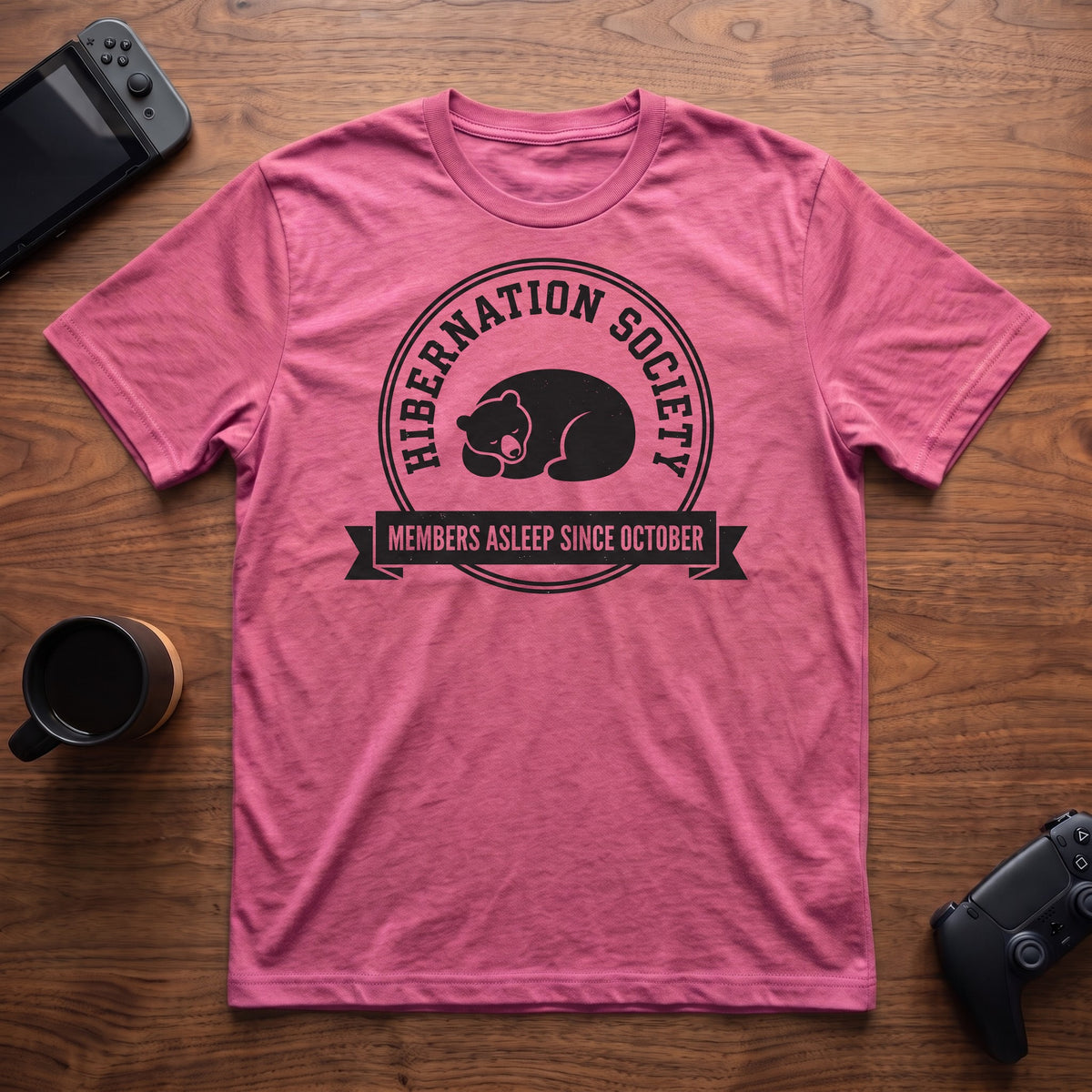 Hibernation Society T-Shirt - Heather Berry