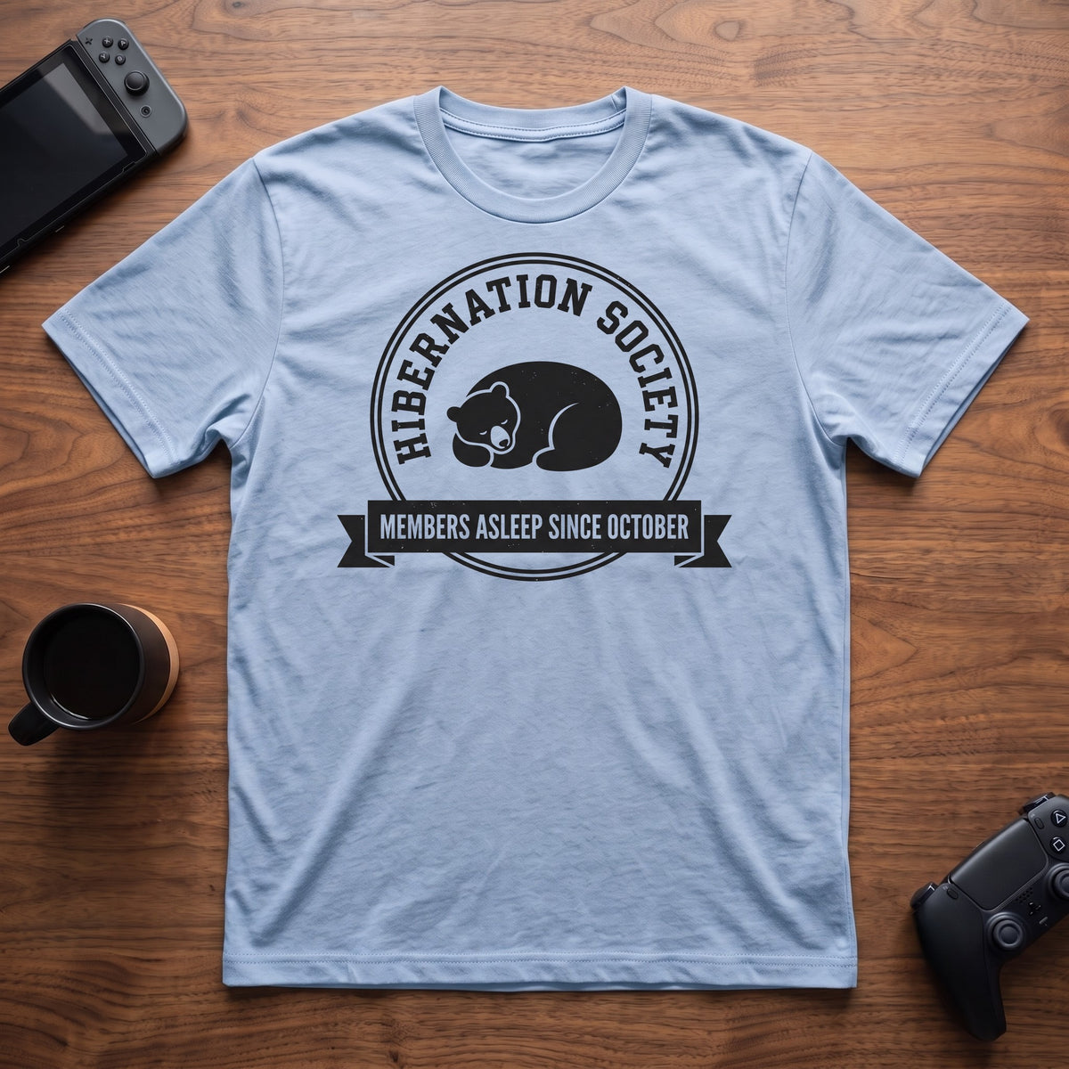 Hibernation Society T-Shirt - Light Blue