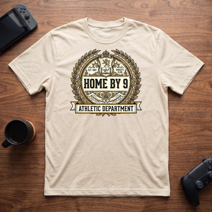Home By 9 Athletic Dept T-Shirt - Natural