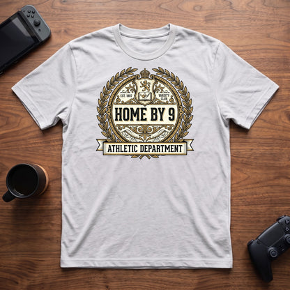 Home By 9 Athletic Dept T-Shirt - White