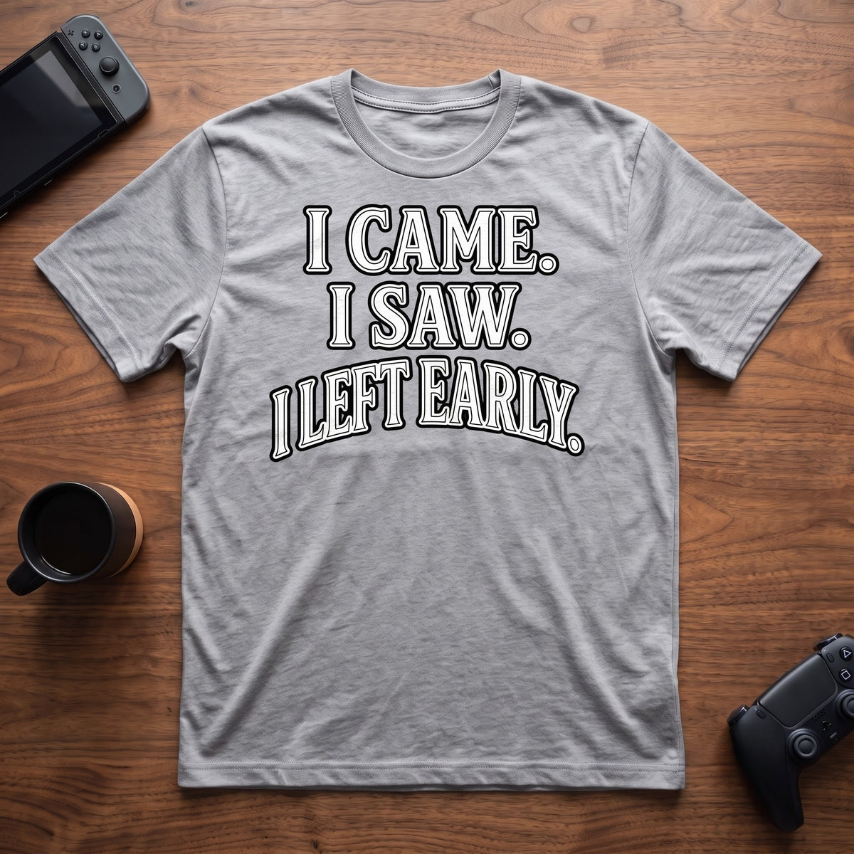 I Left Early T-Shirt - Sport Grey