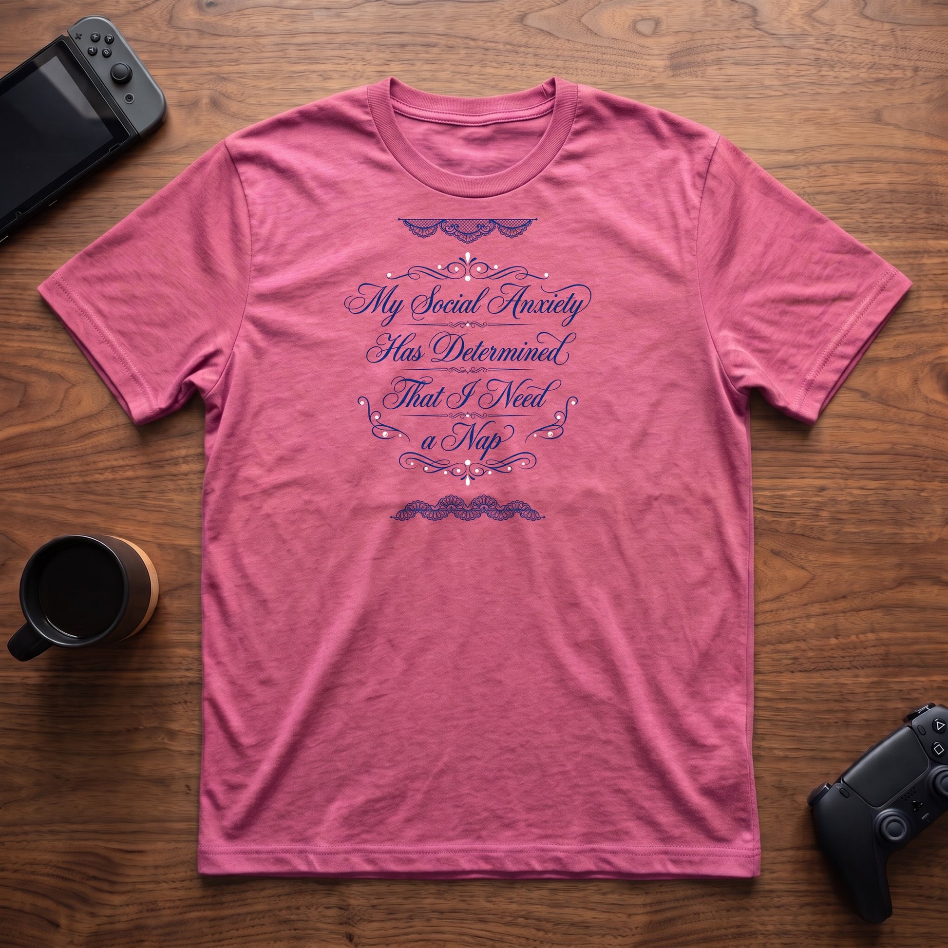 I Need a Nap T-Shirt - Heather Berry