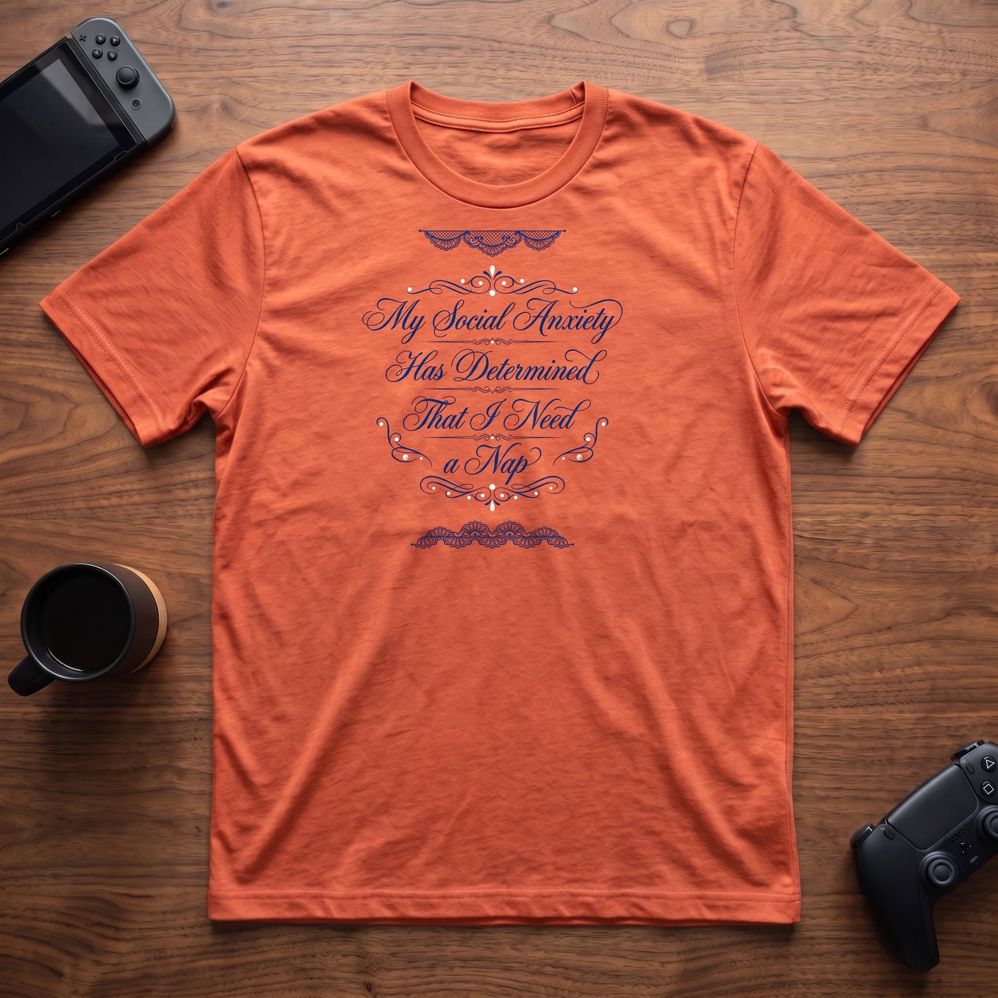 I Need a Nap T-Shirt - Heather Orange