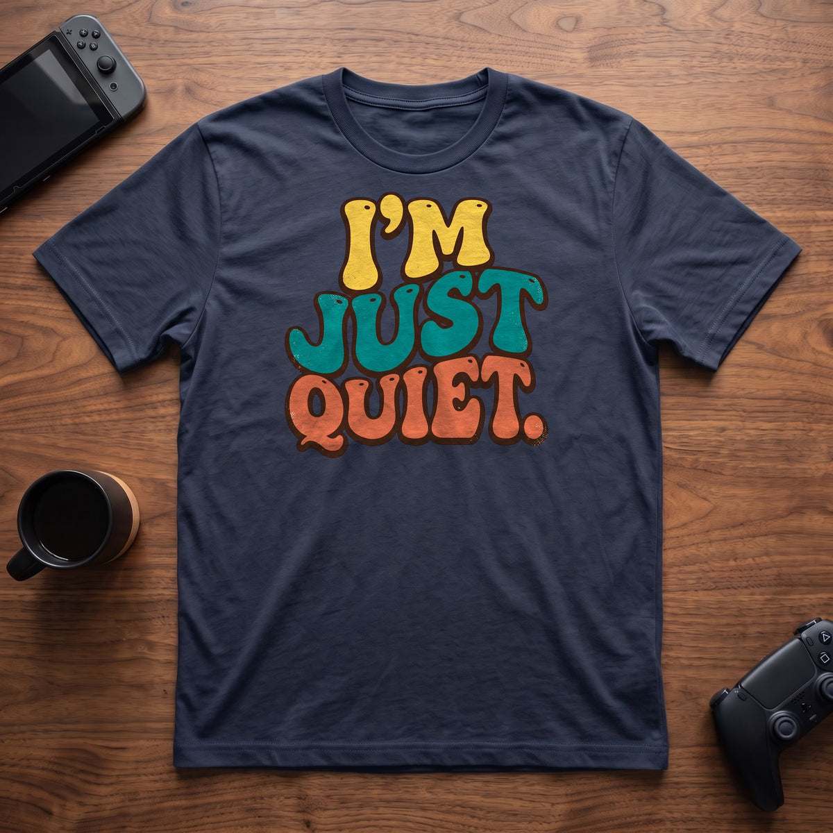 I'm Just Quiet T-Shirt - Navy
