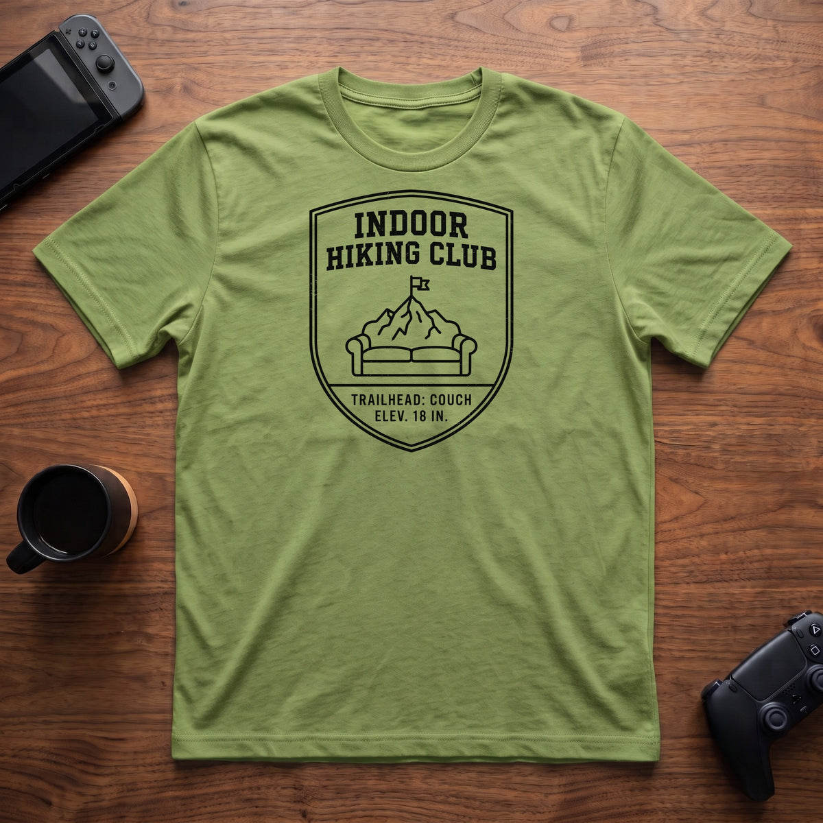 Indoor Hiking Club T-Shirt - Lime