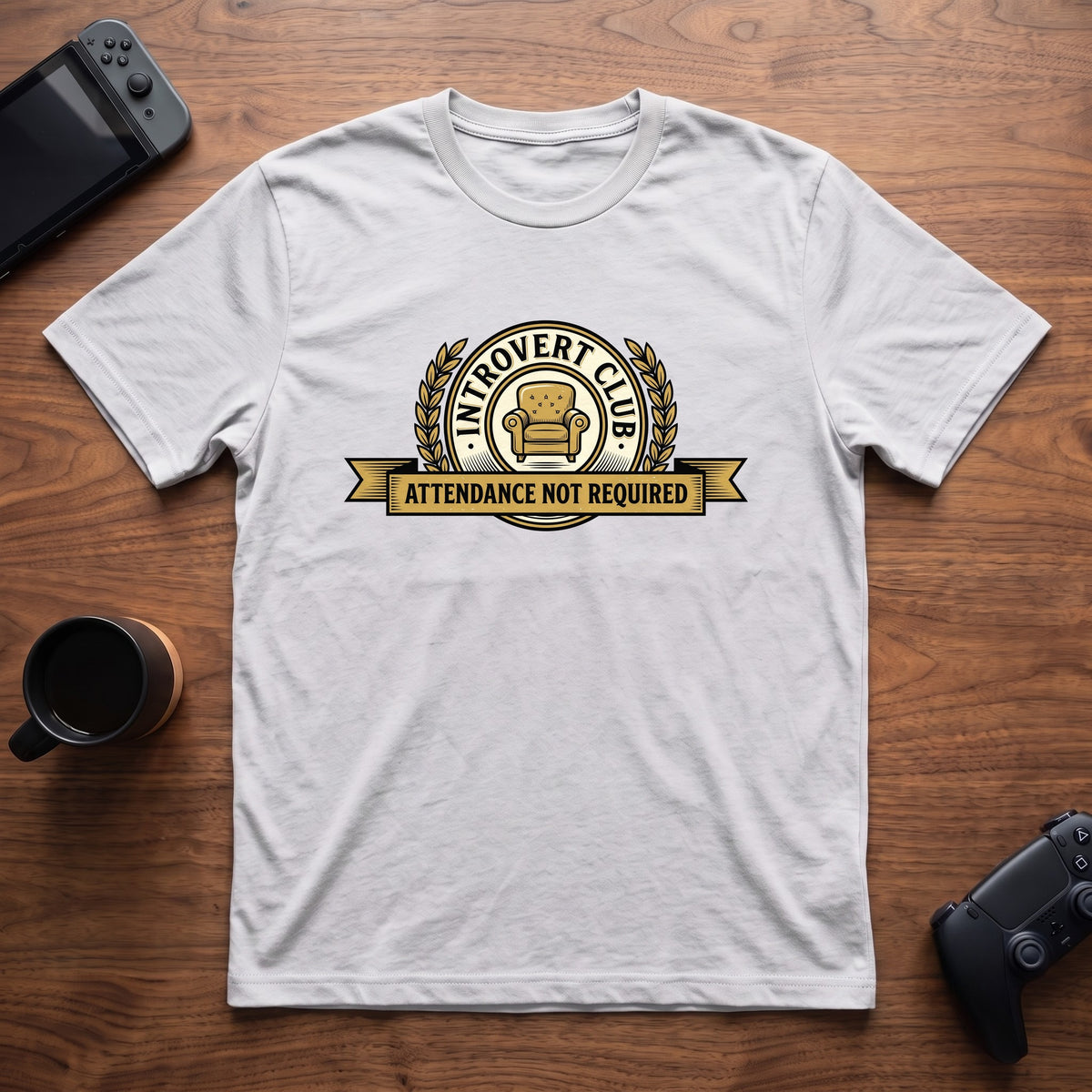 Attendance Not Required T-Shirt - White