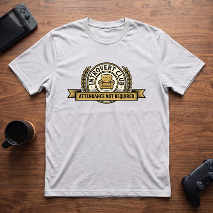 Attendance Not Required T-Shirt - White