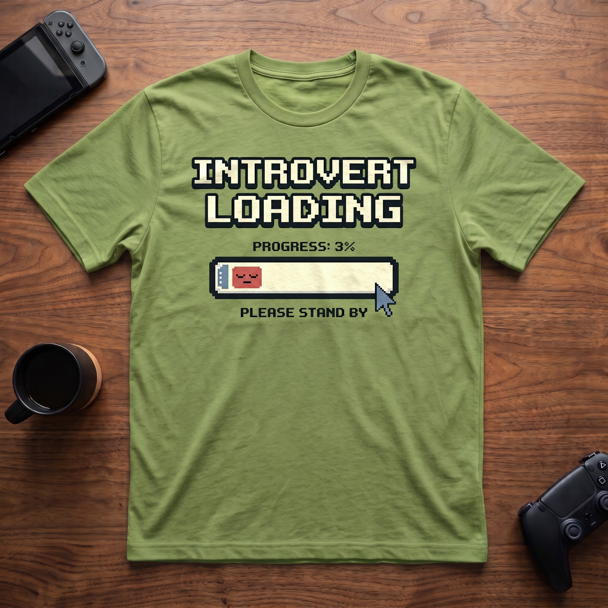 Introvert Loading T-Shirt - Lime