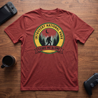 Introvert National Park T-Shirt - Red