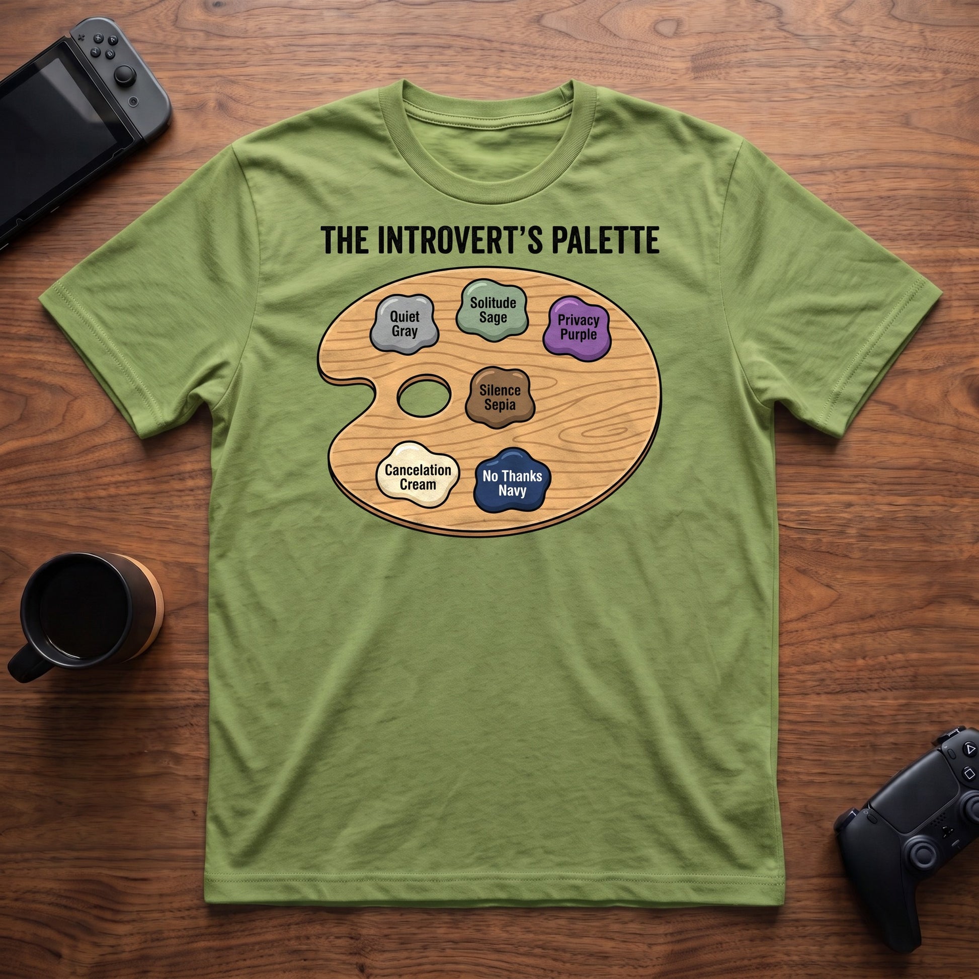 Introvert Palette T-Shirt - Lime