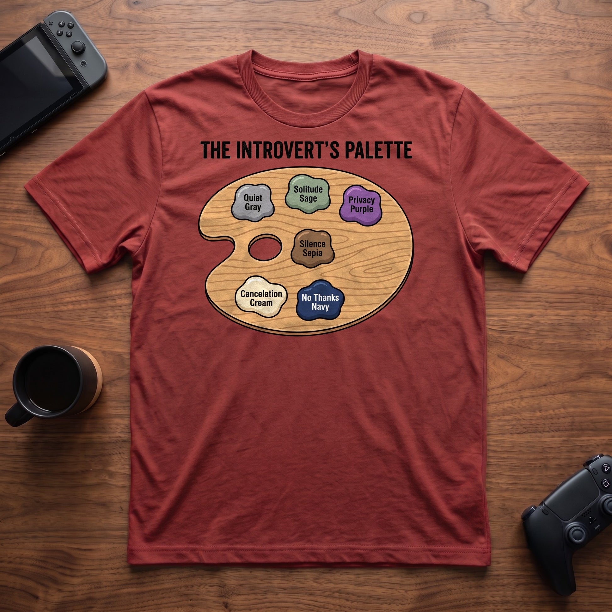 Introvert Palette T-Shirt - Red