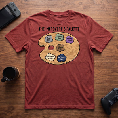 Introvert Palette T-Shirt - Red