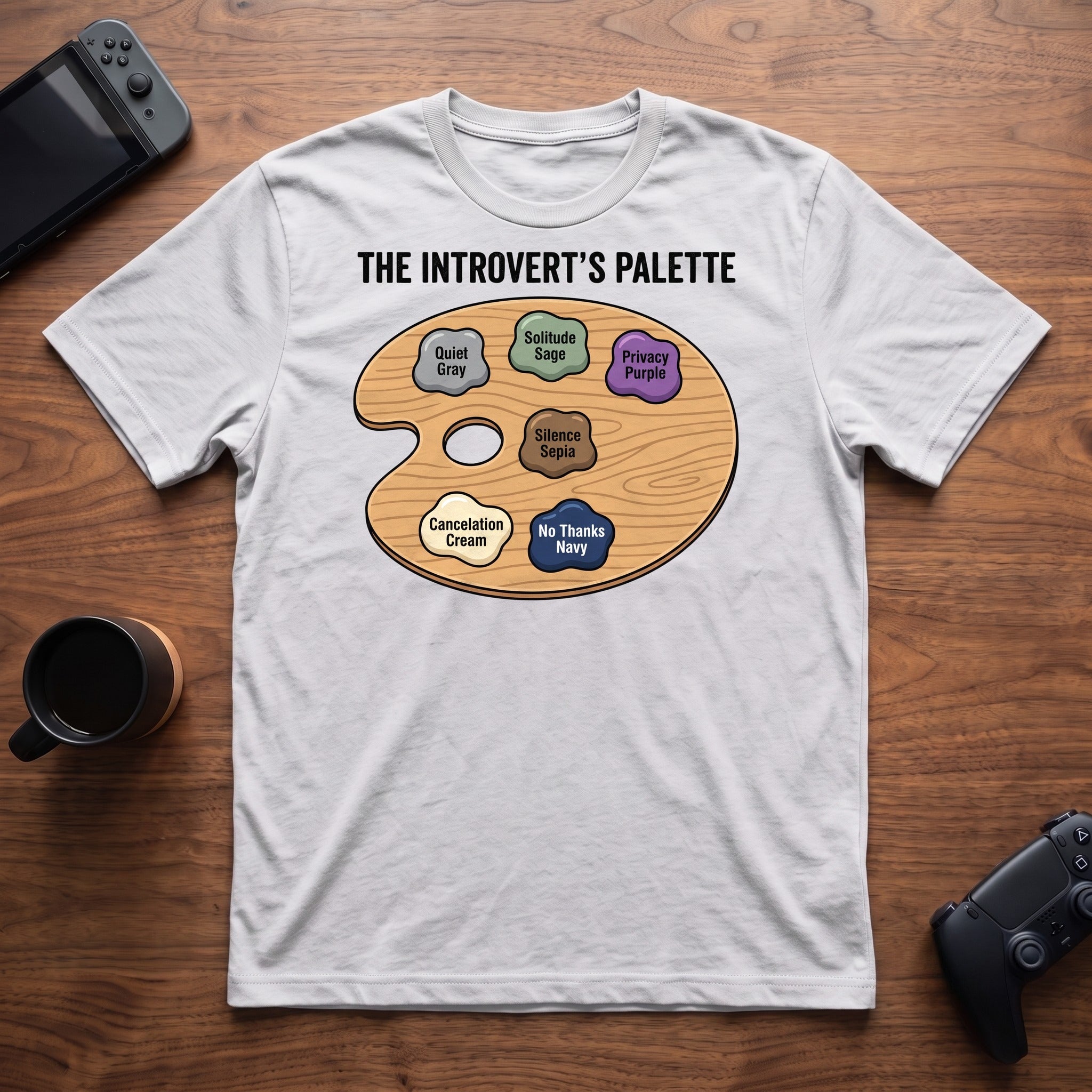 Introvert Palette T-Shirt - White