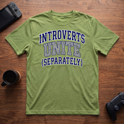 Introverts Unite T-Shirt - Lime
