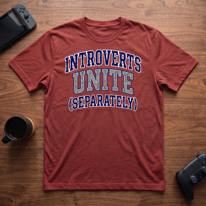 Introverts Unite T-Shirt - Red
