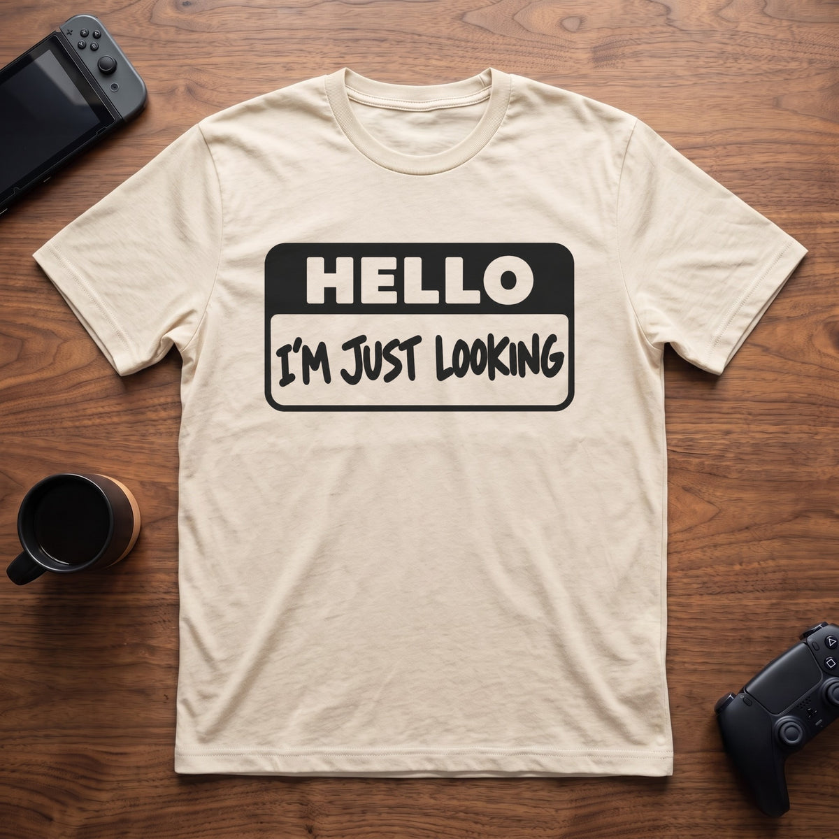 Just Looking T-Shirt - Natural