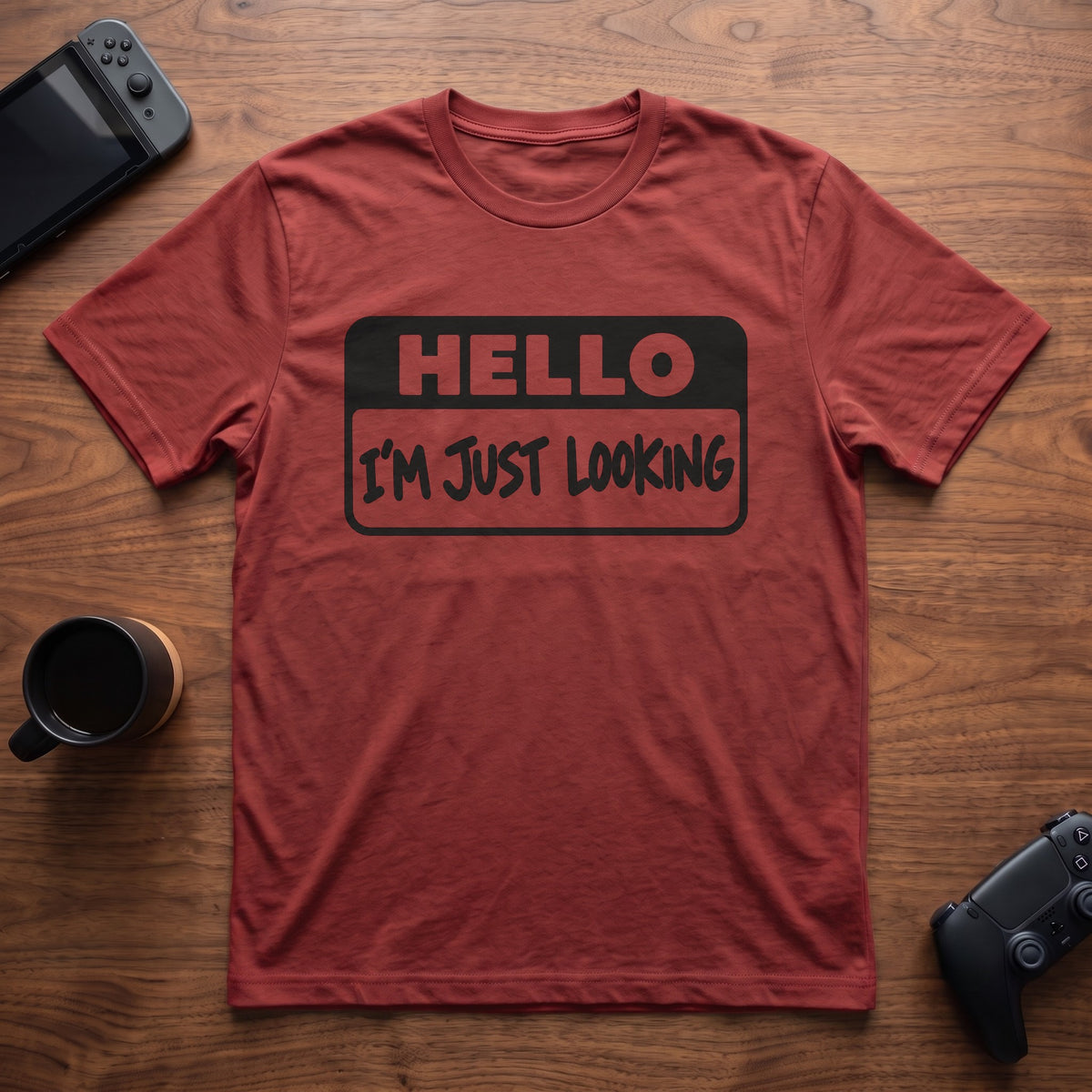Just Looking T-Shirt - Red