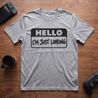 Just Looking T-Shirt - Sport Grey