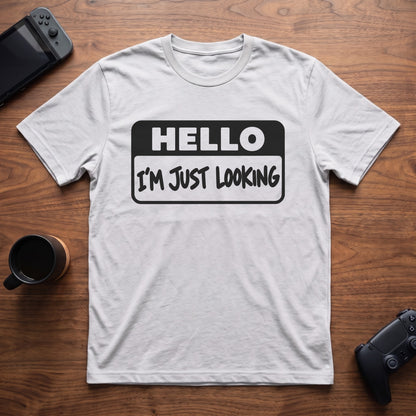 Just Looking T-Shirt - White