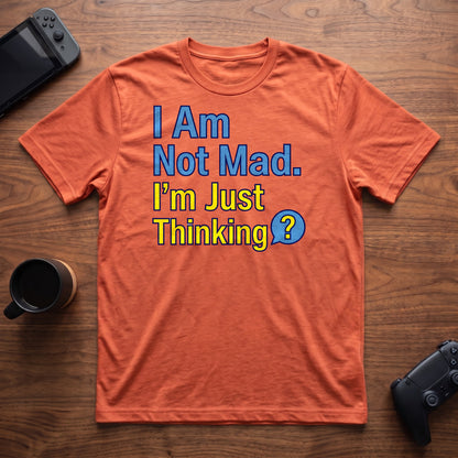 Just Thinking T-Shirt - Heather Orange