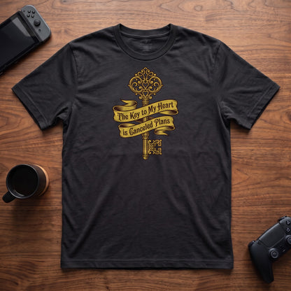 Key To Heart T-Shirt - Black