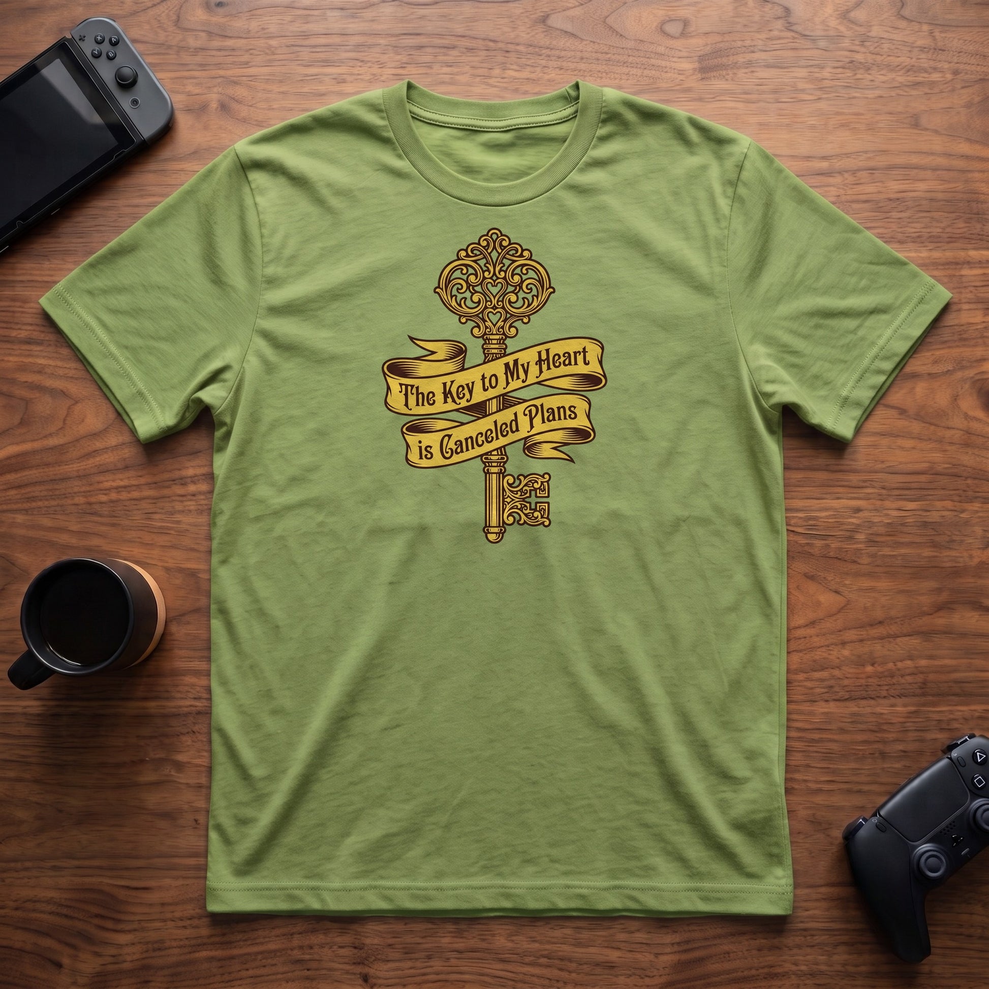 Key To Heart T-Shirt - Lime