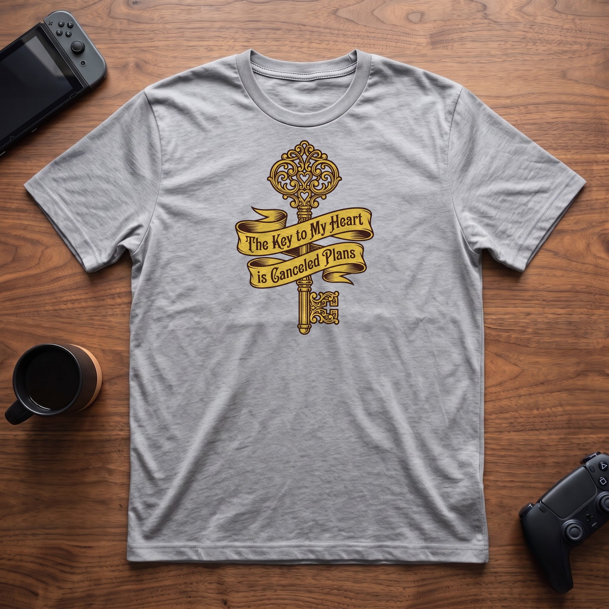 Key To Heart T-Shirt - Sport Grey