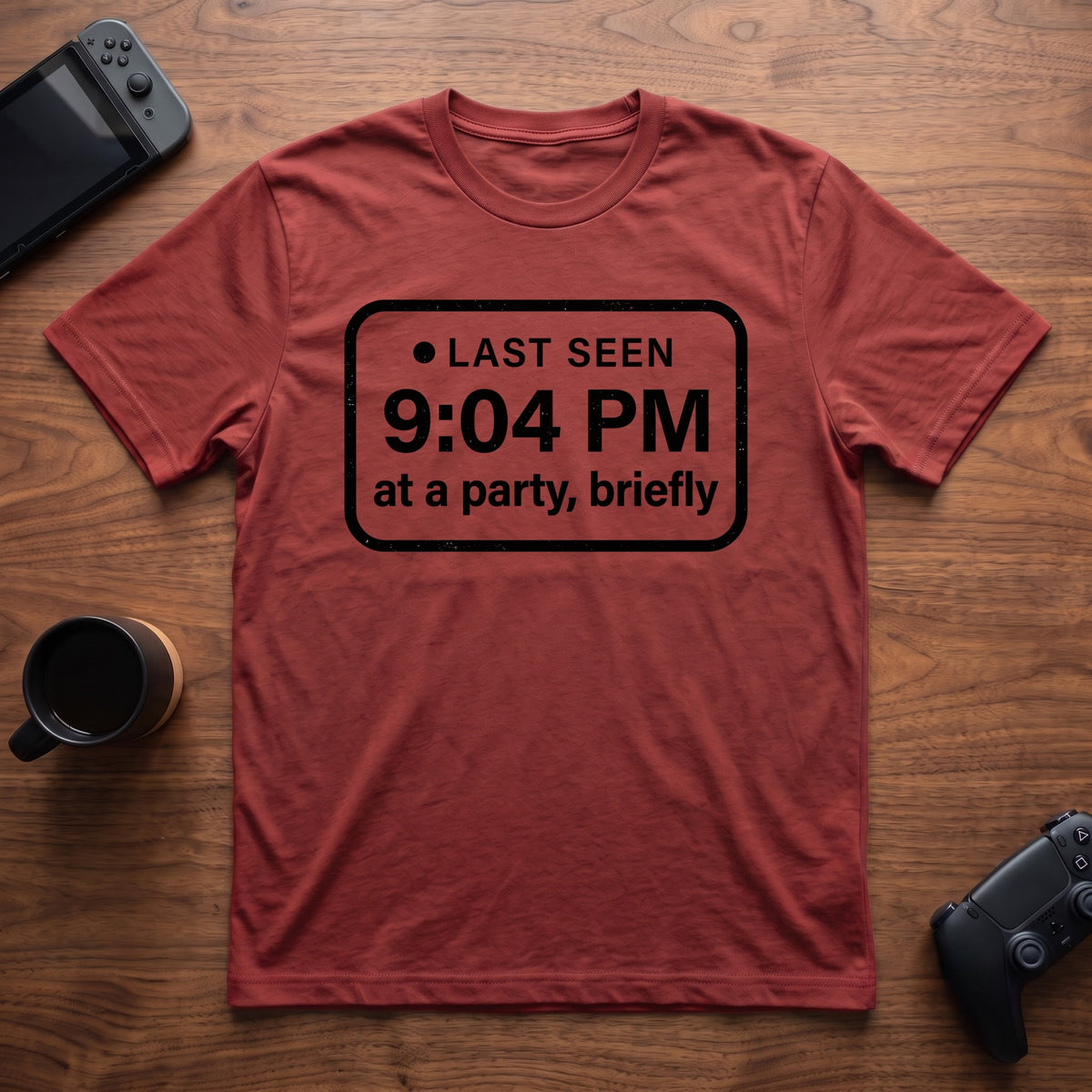 Last Seen 9:04 PM T-Shirt - Red