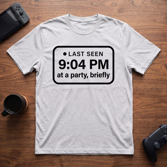 Last Seen 9:04 PM T-Shirt - White