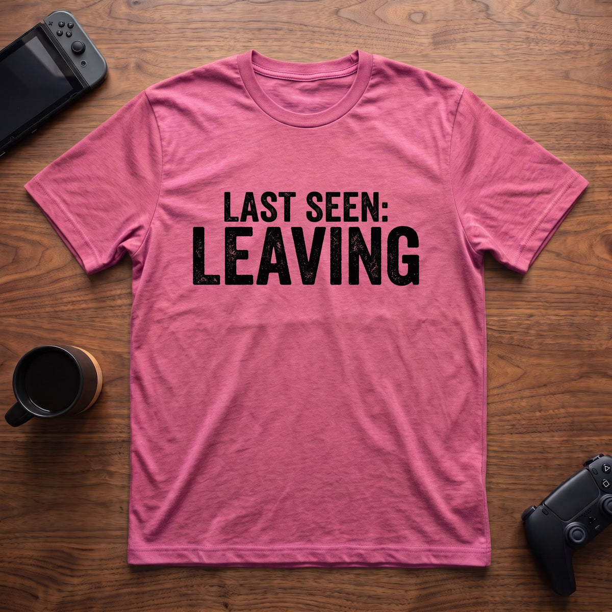 Last Seen Leaving T-Shirt - Heather Berry