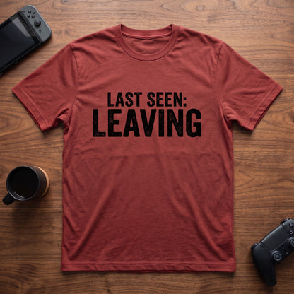Last Seen Leaving T-Shirt - Red