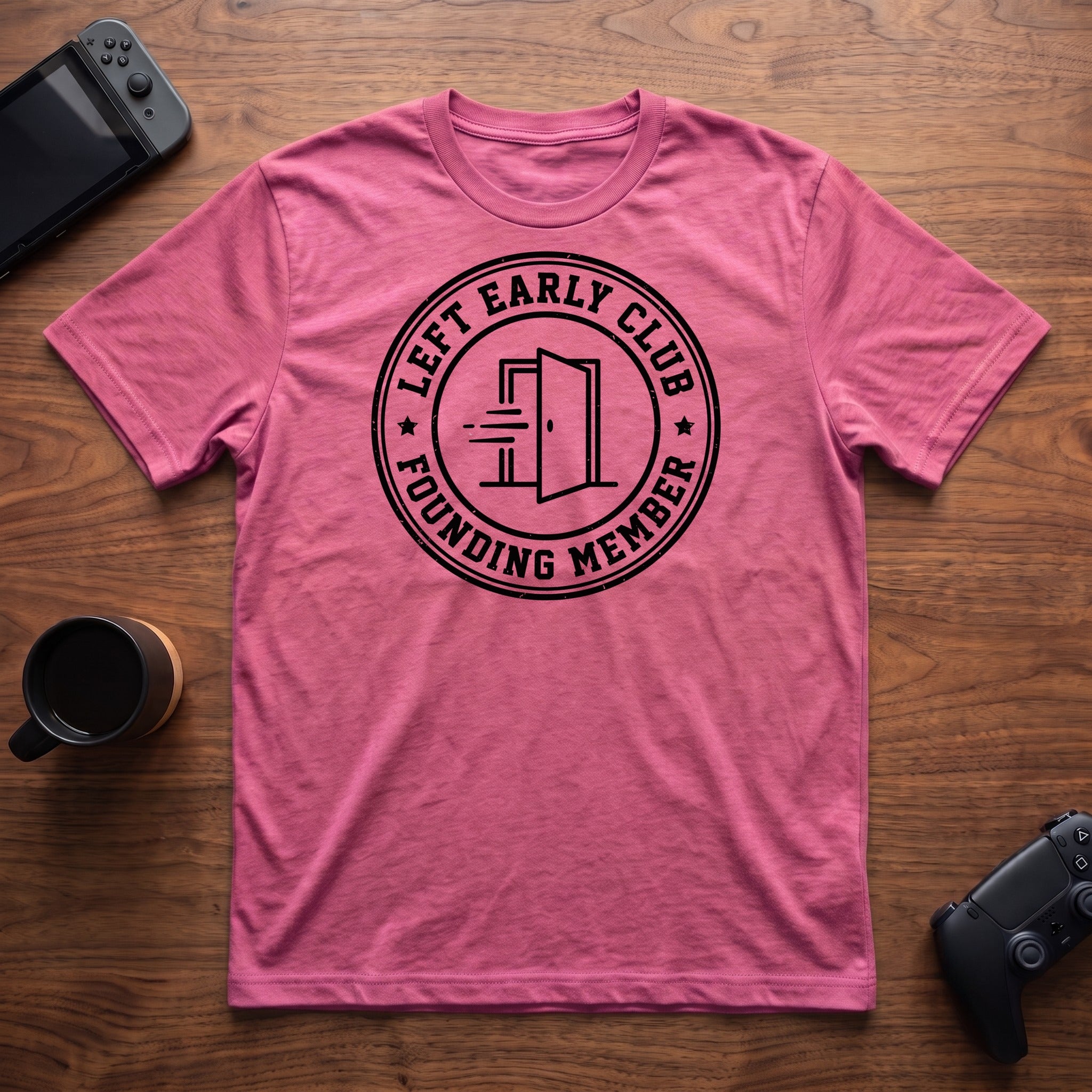 Left Early Club T-Shirt - Heather Berry