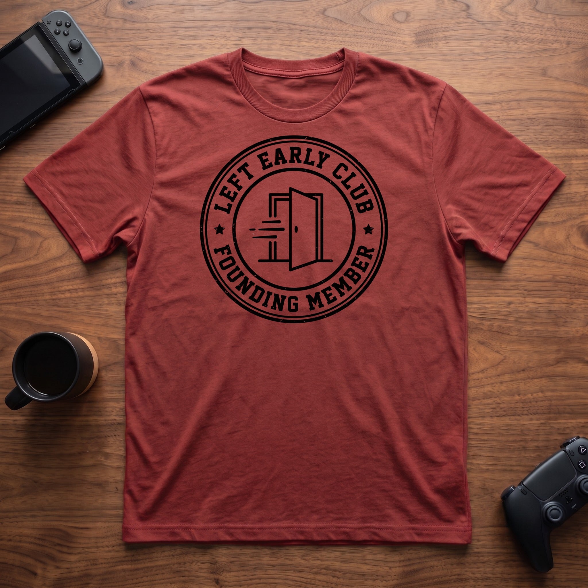 Left Early Club T-Shirt - Red