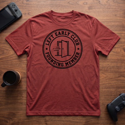 Left Early Club T-Shirt - Red