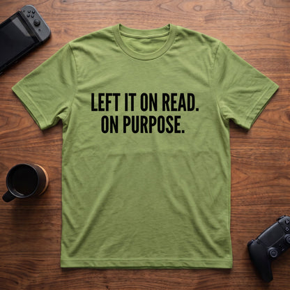 Left It On Read T-Shirt - Lime