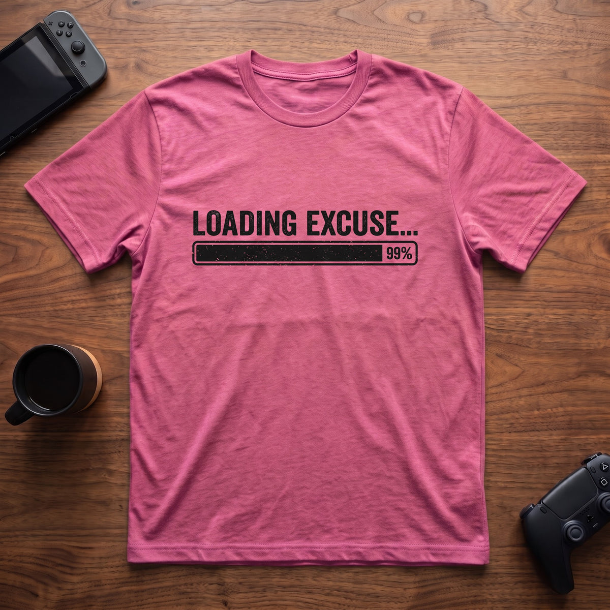Loading Excuse... 99% T-Shirt - Heather Berry