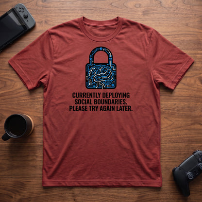 Lock Social Boundaries T-Shirt - Red