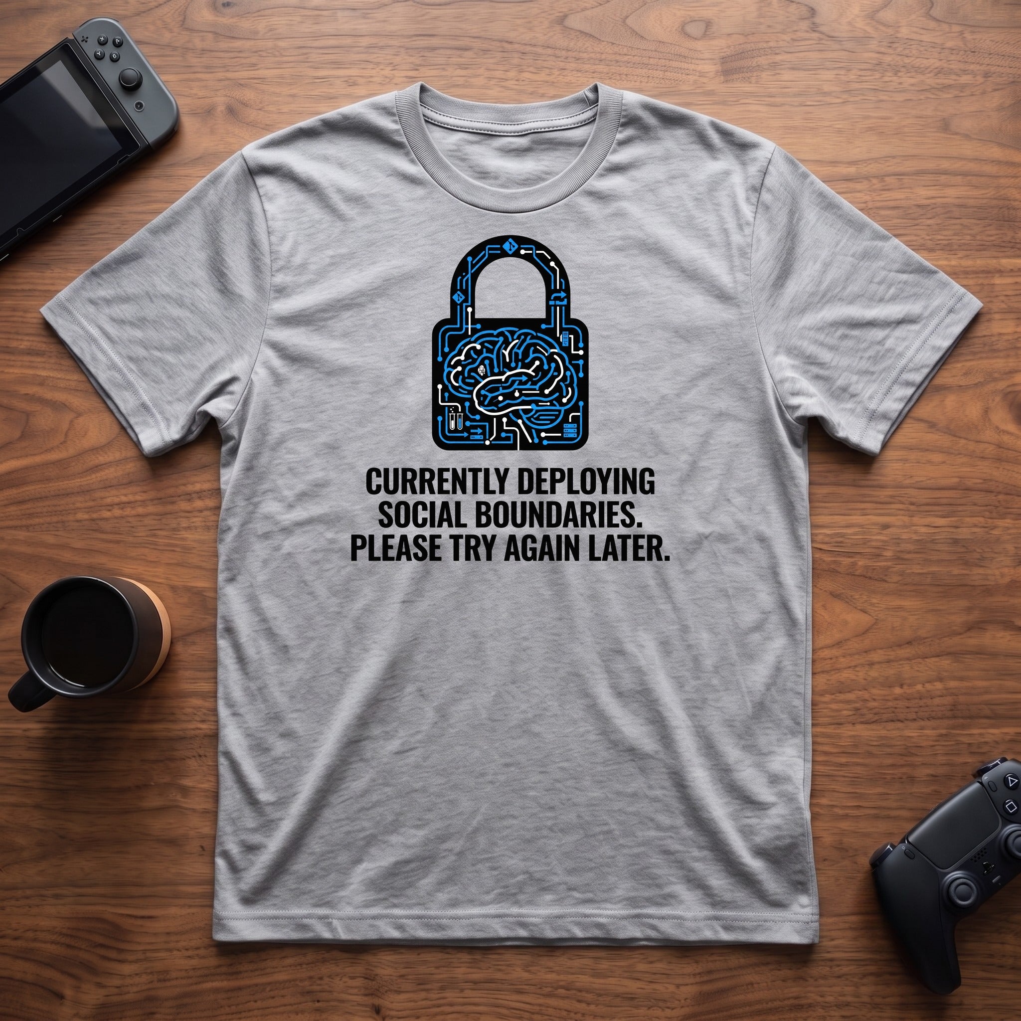 Lock Social Boundaries T-Shirt - Sport Grey