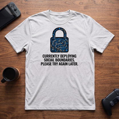 Lock Social Boundaries T-Shirt - White