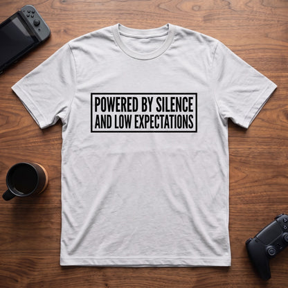 low-expectations-t-shirt - White