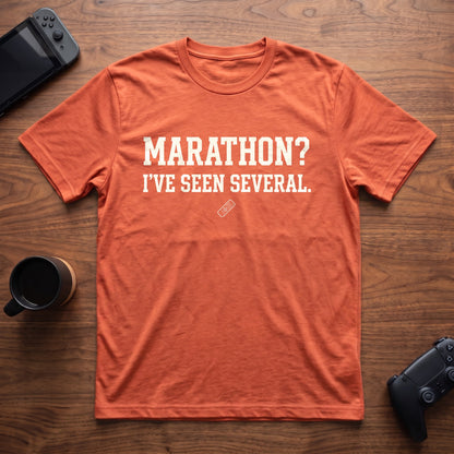 Marathon T-Shirt - Heather Orange