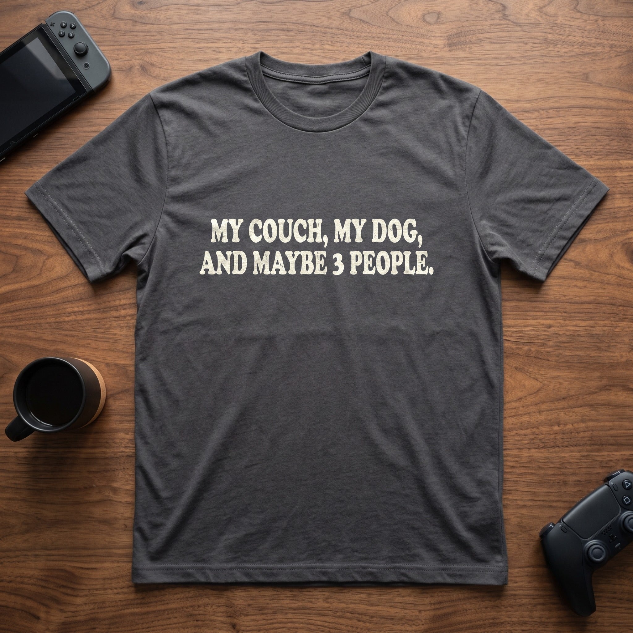 maybe-3-people-t-shirt - Charcoal