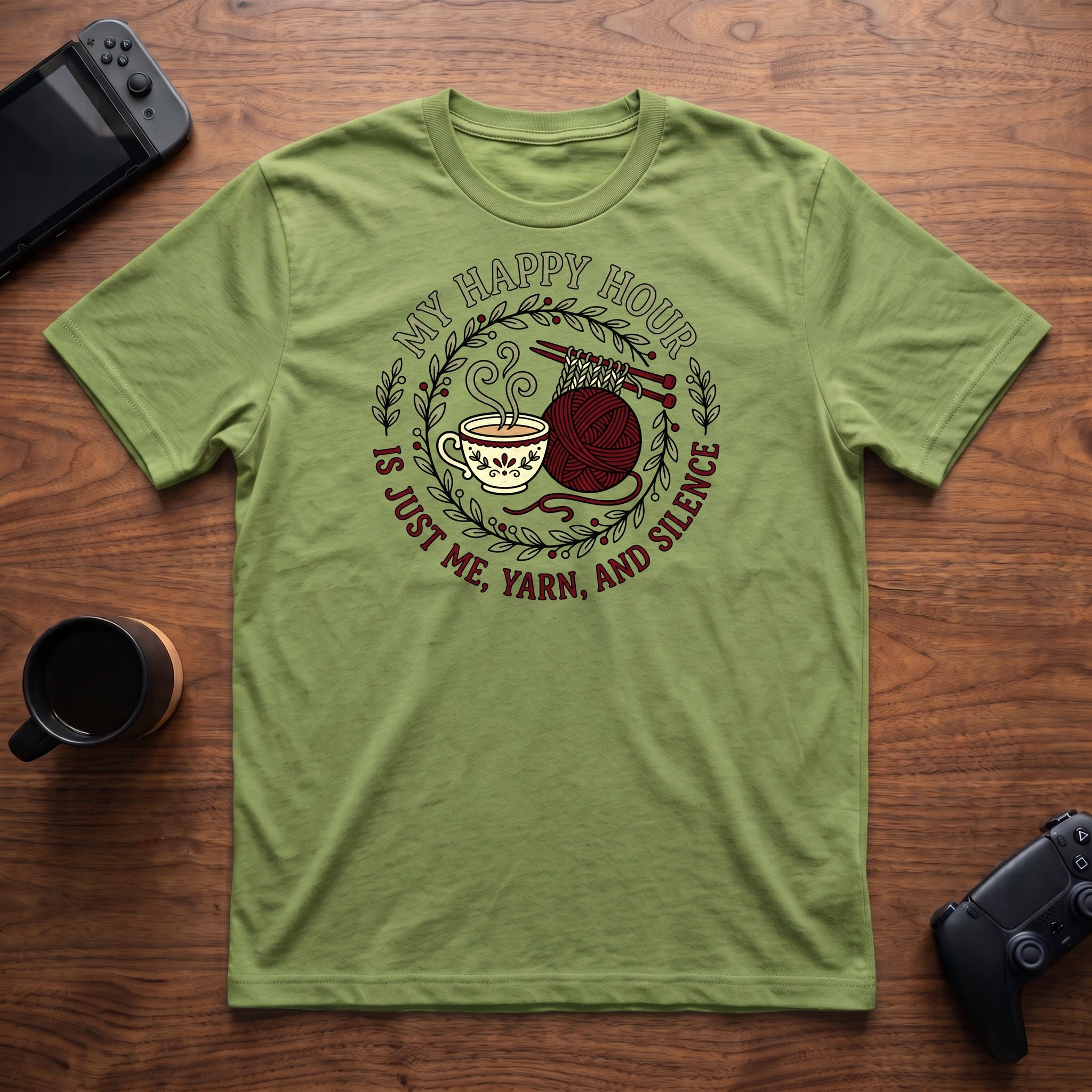 Me, Yarn, Silence T-Shirt - Lime