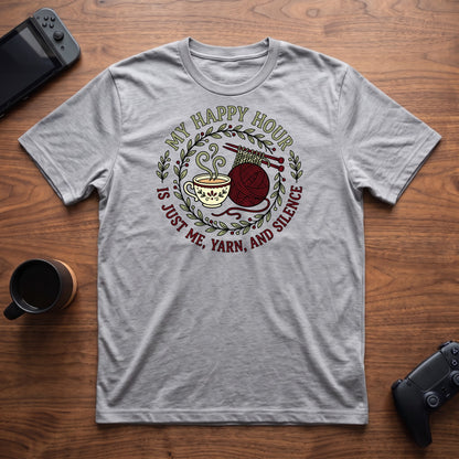 Me, Yarn, Silence T-Shirt - Sport Grey